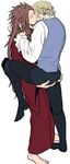  2boys ass_grab barefoot fire_emblem fire_emblem_if kiss male_focus marx_(fire_emblem_if) multiple_boys ryouma_(fire_emblem_if) tagme u_(lastcrime) yaoi 