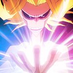  all_might animated blonde_hair boku_no_hero_academia glowing male_focus 