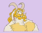  asgore_dreemurr beard boss_monster caprine facial_hair fangs fur long_ears male mammal nikodavis solo undertale video_games white_fur 