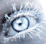  eyes frost highres ice_crystal okamiyume original snowflakes solo winter 