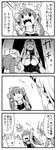  /\/\/\ 4girls 4koma :d ^_^ closed_eyes comic commentary flying_sweatdrops greyscale horn kantai_collection libeccio_(kantai_collection) littorio_(kantai_collection) long_hair monochrome multiple_girls open_mouth pectong seaport_water_oni shinkaisei-kan sleeveless smile tears translated trembling twintails wavy_mouth zara_(kantai_collection) 