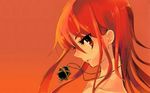  alastor_(shakugan_no_shana) highres jewelry long_hair orange_(color) pendant red_eyes red_hair shakugan_no_shana shana wallpaper 