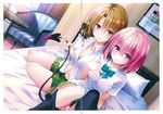  bra breast_hold cameltoe fixme gap open_shirt pantsu see_through tagme tail thighhighs to_love_ru to_love_ru_darkness 