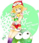  amitie amitie_(puyopuyo) green_eyes happy_birthday puyopuyo smile 