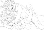  2boys all_might anal boku_no_hero_academia character_request male_focus midoriya_izuku monochrome multiple_boys penis sex size_difference white_background yaoi 