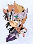  armor blonde_hair blue_eyes grani_sigmund katori_(katokichi) male_focus portrait saint_seiya saint_seiya:_soul_of_gold solo 