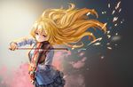  blonde_hair blue_eyes instrument long_hair miyazono_kawori rakuhei seifuku shigatsu_wa_kimi_no_uso violin 