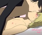  2boys animated animated_gif blush durarara!! kiss male_focus multiple_boys muscle sex yaoi 