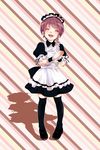  ahoge brown_hair child crossdressing eyes_closed last_ridexxx maid maid_headdress male_focus mary_janes open_mouth original shadow shoes skirt solo trap 