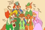  &quot;honest&quot;_john_foulfellow 2016 4_fingers anthro black_nose br&#039;er_fox cane canid canine clothed clothing dipstick_ears dipstick_tail disney feral fox fox_and_the_hound fur gloves green_eyes half-closed_eyes happy hat looking_at_viewer maid_marian male mammal multicolored_tail nick_wilde orange_fur red_fox robin_hood robin_hood_(disney) simple_background smile song_of_the_south standing teeth tod_(fath) whiskers zootopia ゆっくん 