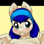  breasts equine female headband kloudmutt mammal moonfire_eclipse_(character) my_little_pony pegasus solo wings 