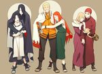  flowers gaara karura_(naruto) naruto naruto_shippuden oba-min rose uchiha_mikoto uchiha_sasuke uzumaki_kushina uzumaki_naruto 