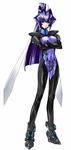  blue_eyes blue_hair bodysuit breasts erect_nipples fortified_suit long_hair mitsurugi_meiya muvluv muvluv_alternative sword very_long_hair weapon 