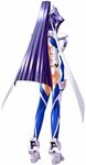  blue_eyes blue_hair bodysuit breasts erect_nipples fortified_suit long_hair mitsurugi_meiya muvluv muvluv_alternative sword very_long_hair weapon 