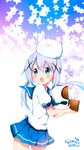  :o angora_rabbit animal animal_on_head blue_hair box bunny cowboy_shot dated eyebrows eyebrows_visible_through_hair from_side fur gochuumon_wa_usagi_desu_ka? hair_ornament highres holding holding_box kafuu_chino long_hair looking_to_the_side miniature on_head open_box open_mouth pleated_skirt puffy_short_sleeves puffy_sleeves ragho_no_erika sailor_collar shirt short_sleeves skirt solo star starry_background tareme thighs tippy_(gochiusa) treasure_chest triangle_mouth twintails white_fur white_shirt x_hair_ornament 