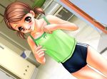  blush brown_eyes brown_hair buruma child game_cg joy_ride libido looking_at_viewer mini_teens_zettai_himitsu short_hair twintails 