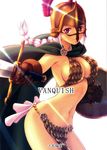  braid breasts cape cleavage curvy female helmet large_breasts legs long_hair looking_at_viewer navel one_piece pink_hair purple_eyes rebecca_(one_piece) scan smile solo standing weapon 