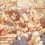  artist_request black_hair dragonball_z nappa raditz vegeta 