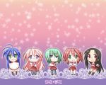  iwasaki_minami izumi_konata kobayakawa_yutaka lucky_star seifuku takara_miyuki tamura_hiyori 