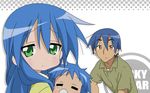  izumi_kanata izumi_konata izumi_soujirou lucky_star tagme 