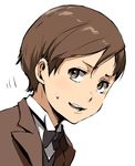  absurdres baccano! brown_eyes brown_hair czeslaw_meyer enami_katsumi highres male_focus solo sweatdrop 