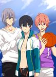  basketball high_speed! male_focus multiple_boys nanase_haruka_(free!) serizawa_nao shigino_kisumi 