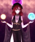  alternate_costume armlet bangle bare_shoulders bracelet breasts choker cleavage dress earth earth_(ornament) english expressionless gem goddess hecatia_lapislazuli image_sample jewelry miata_(miata8674) moon moon_(ornament) necklace open_mouth orb pale_skin parted_lips polos_crown red_eyes red_hair roman_clothes shaded_face shawl solo toga touhou triangle_mouth twitter_sample v-neck when_you_see_it yellow_eyes 