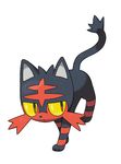  cat closed_mouth full_body litten lowres no_humans official_art pointy_ears pokemon pokemon_(creature) pokemon_(game) pokemon_sm red_eyes simple_background white_background yellow_sclera 