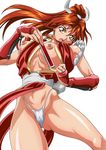  artist_request breasts fatal_fury king_of_fighters nipple_slip partially_visible_vulva shiranui_mai snk 