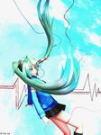  aqua_eyes artist_name hatsune_miku highres mikumikudance solo twintails vocaloid zhiyuan_wan 