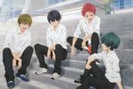  high_speed! kirishima_ikuya multiple_boys nanase_haruka_(free!) nishiya_futoshi official_art school_uniform shiina_asahi tachibana_makoto 