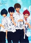  high_speed! kirishima_ikuya multiple_boys nanase_haruka_(free!) nishiya_futoshi official_art school_uniform shiina_asahi tachibana_makoto 