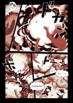  cat comic explosion fossil left-to-right_manga monochrome nekobungi_sumire original sepia translation_request 