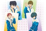  4boys high_speed! kirishima_ikuya male_focus multiple_boys nanase_haruka_(free!) nishiya_futoshi official_art tachibana_makoto 