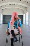  akashiya_moka akashiya_moka_(cosplay) cosplay legs photo pink_hair rosario+vampire school_uniform solo thighs 