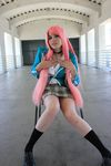  akashiya_moka akashiya_moka_(cosplay) cosplay legs photo pink_hair rosario+vampire school_uniform solo thighs 