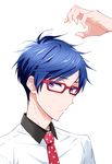  1boy aiwana free! glasses male_focus ryuugazaki_rei 