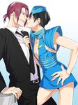  2boys crossdressing free! joy-pix male_focus matsuoka_rin multiple_boys nanase_haruka_(free!) 