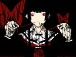  black_hair enma_ai jigoku_shoujo red_eyes school_uniform seifuku serafuku 