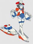  autobot boat character_request headgear insignia kamizono_(spookyhouse) machinery mecha no_humans original personification police_boat robot_ears robot_joints school_uniform ship short_hair smile solo thighhighs transformers watercraft 