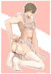  1boy crossdressing free! lingerie male_focus tachibana_makoto underwear 