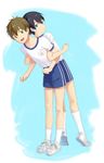  2boys free! gym_clothes male_focus multiple_boys nanase_haruka_(free!) shorts tachibana_makoto 