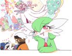  1boy banette bano_akira blush carrying clapping cookie delcatty dress drooling eating fangs fire flower food gardevoir gen_3_pokemon happy imagining lowres mega_gardevoir pokemon pokemon_(creature) pokemon_(game) pokemon_oras princess_carry salamence sceptile sharpedo wedding_dress yuuki_(pokemon) 