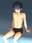  1boy funikurikurara high_speed! male_focus nanase_haruka_(free!) swim_trunks 