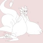  2019 anthro areola big_breasts big_butt breast_vore breasts butt chest_tuft dragon female group hair horn huge_breasts hyper hyper_breasts neck_tuft nipple_penetration nipple_vore nipples non-mammal_breasts penetration raised_tail scalie sepiruth simple_background size_difference solo_focus thick_thighs tuft voluptuous vore wide_hips 