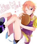  basketball high_speed! male_focus shigino_kisumi shorts wink 