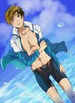  1boy high_speed! male_focus swim_trunks tachibana_makoto 