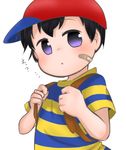  backpack mother_(series) ness nintendo short_hair solo wink 