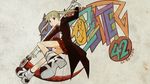  1girl blonde_hair green_eyes maka_albarn soul_eater soul_eater_(character) wallpaper 