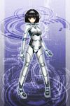  android black_hair blue_eyes hairband highres kurogane_daichi original robot robot_joints solo 